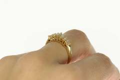 14K Yellow Gold 0.51 Ctw Marquise Diamond Wedding Band Ring