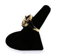 Gorgeous Handmade Italian 14k Gold Panther Ring