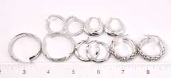 Collection of Hoop Earrings in Sterling Silver