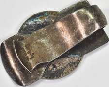 Vintage - Mexican Silver Coin Silver - Money Clip