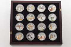 2013-2016 Palau $5 - World Of Wonders - 32 Coin Set - Fancy Box