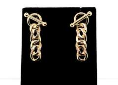 Dangling 14k Gold Handmade Italian Earrings