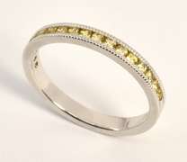 Delicate Yellow Sapphire WG Band