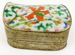 Vintage Large Chinese Porcelain Box