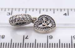 2 Pandora Gold Charms and 3 Silver Charms