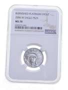 MS70 2006-W $25 Burnished American Platinum Eagle - Graded NGC
