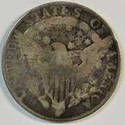 Very scarce 1806 over '5' Draped Bust Half Dollar in VF+