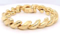 Incredible Yellow Gold San Marco Link Bracelet