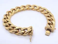 Incredible 18kt Yellow Gold Miami Cuban Link Bracelet