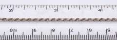 Vintage Sterling Silver Rope Chain Necklace