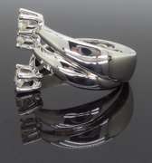Three Diamond Bypass Ring