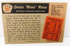 Minnie Minosa 1955 Bowman Baseball Card
