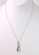 Marvelous Topaz Pendant Necklace in White Gold