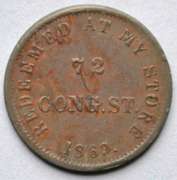 1863 Charles Babcock Troy New York Jeweler Civil War Store Card