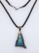 Sterling Silver Gemstone Pendant on Cord