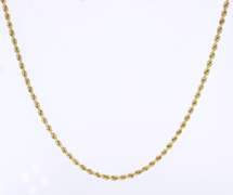 Popular Yellow Gold Rope Chain Necklace