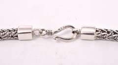 Incredible French Made Braided Necklace in Sterling Silver