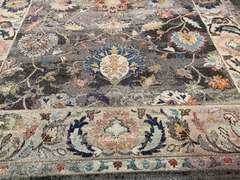 Stunning Vintage Repro Design Rug 8x11