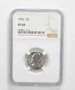 PF69 1955 Jefferson Nickel - Graded NGC