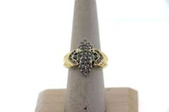 Impressive 14k Gold with Sparkling Round Diamonds