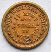 1863 Civil War Patriotic Token.