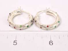 Colorful Earrings in Sterling Silver