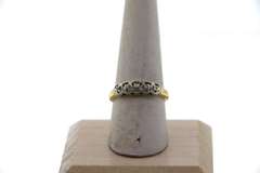 Thick Five Set Piece Diamond Ring with 14k Gold
