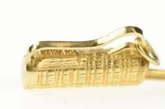 14K Yellow Gold 3D Articulated Golf Club Bag Golfer Charm/Pendant