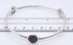 John Hardy Bamboo Collection Three Station Amethyst Bracelet