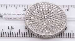 Hypnotic 14KT Diamond Circle Pendant Necklace on Chain