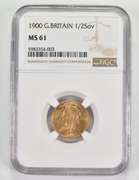 MS61 1900 Great Britain 1/2 Gold Sovereign - Graded NGC