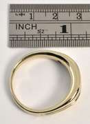 Man's WG Ring with 5 Diamonds