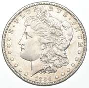 1884-S Morgan Silver Dollar