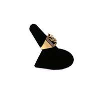 Masculine Handmade Italian 14k Gold Panther Signet Ring