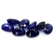 10.24ct cobalt blue Sapphire set from Madagascar