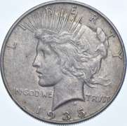 1935-S Peace Silver Dollar