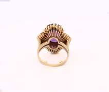 Fabulous Amethyst and Diamond Vintage Ring