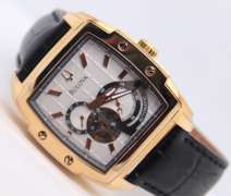 Bulova Automatic Dual Aperture Silver Dial Watch