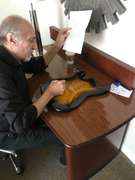 The Beach Boys Autographed Guitar w Little Deuce Coupe Lyrics in Display Case ACOA