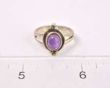 Amethyst Ring in Sterling Silver