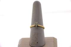 Classic Solitaire Oval Diamond Ring with 14k Gold