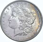 1887 Morgan Silver Dollar - Toned