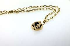 Immortal Handmade Italian 14k Gold Panther Necklace