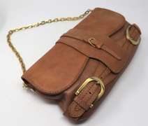 Jimmy Choo Tan Leather Shoulder Bag