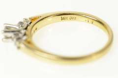 14K Yellow Gold Classic Diamond Petite Trellis Engagement Ring