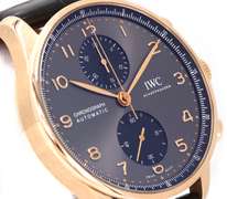 IWC Portugieser 6221318 Chronograph Leather Band Watch