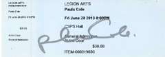 Paula Cole Autographed Signed Concert Ticket ACOA