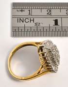 Showy Pear Shaped Diamond Clusterr