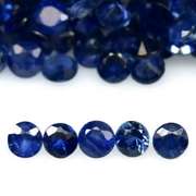Stunning heated only 5.53ct ink blue Sapphire set
