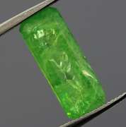 Bright open color 2.03ct emerald cut Tsavorite Garnet